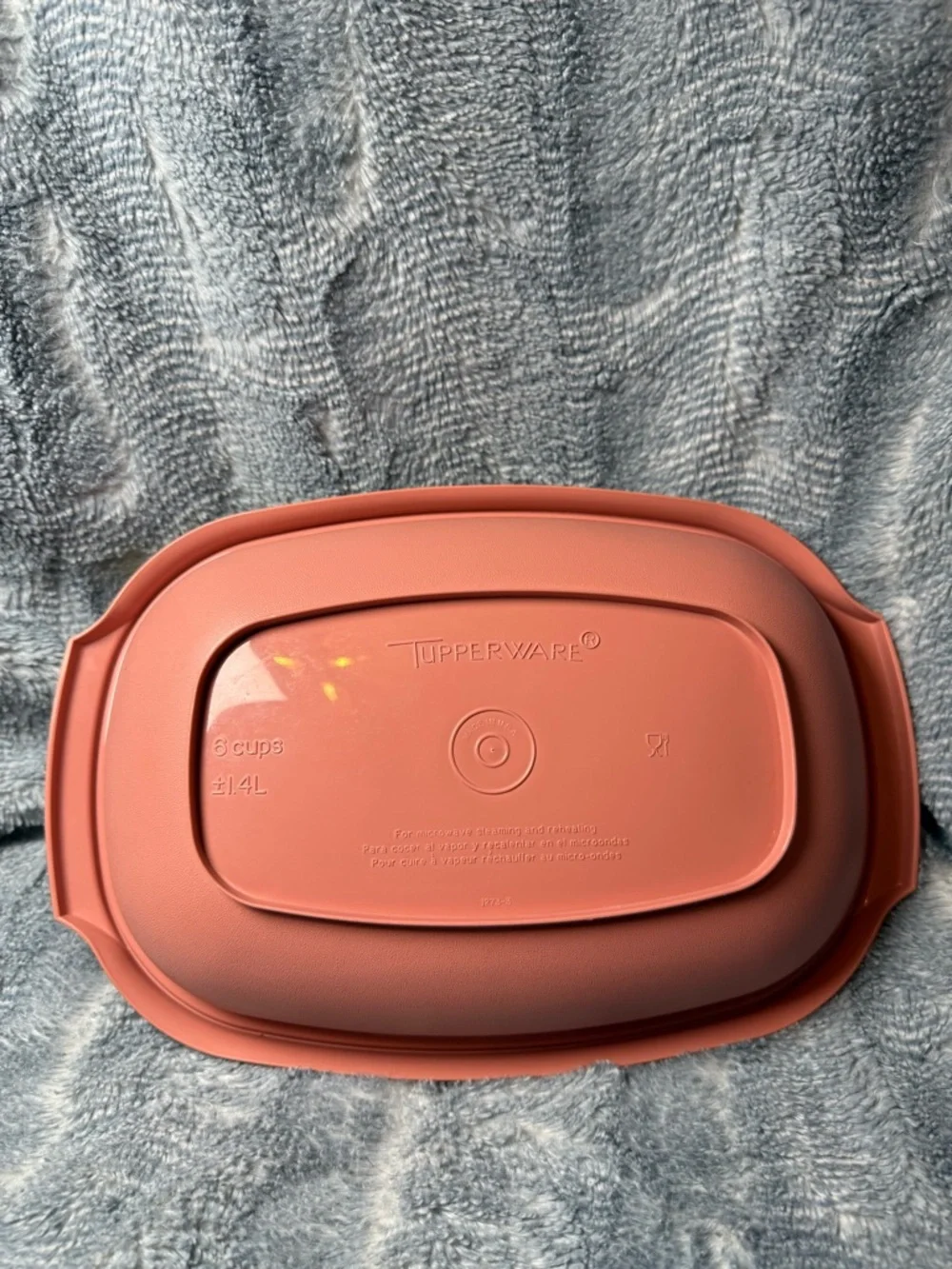 TUPPERWARE Microwave Food Steamer 6 Cup Dusty Rose Pink 3 Piece 1273-6